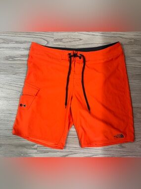 Mens Plus Size The North Face Orange Board Shorts Surf Swim Trunks Size 40